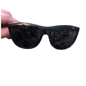MARC NEW YORK black cat eye sunglasses dark lens wore once